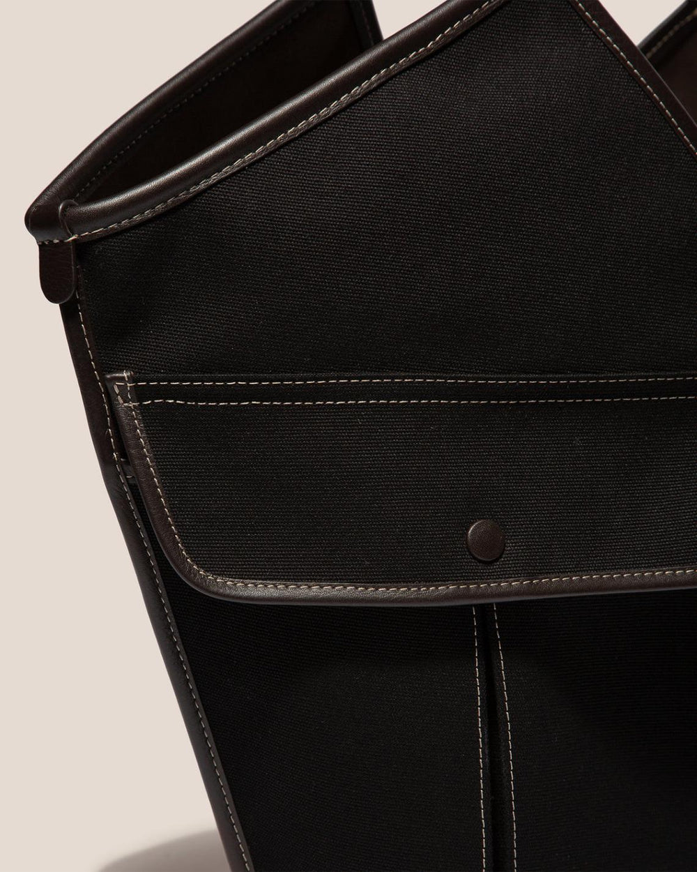 Hereu Shoulder Bags | DUNA - Leather-trimmed Organic Cotton Tote Bag - Women/Men