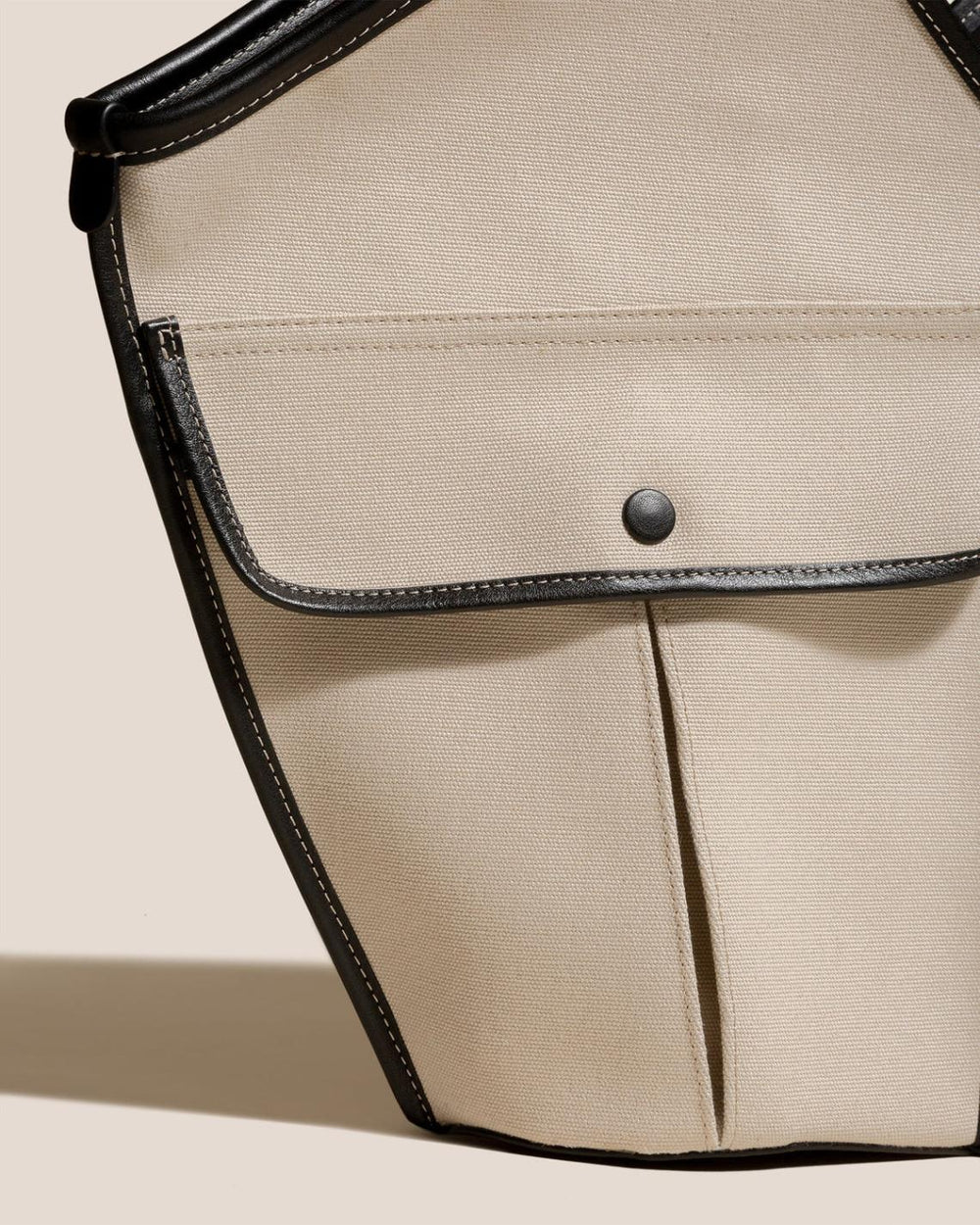 Hereu Shoulder Bags | DUNA - Leather-trimmed Organic Cotton Tote Bag - Women/Men