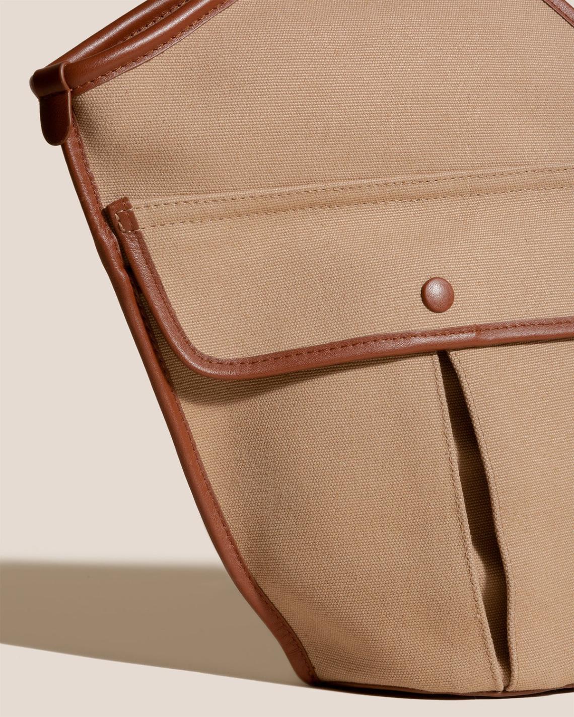 Hereu Shoulder Bags | DUNA - Leather-trimmed Organic Cotton Tote Bag - Women/Men