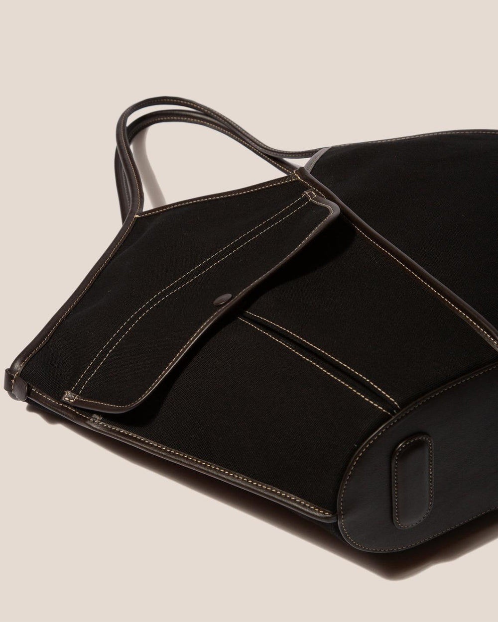 Hereu Shoulder Bags | DUNA - Leather-trimmed Organic Cotton Tote Bag - Women/Men