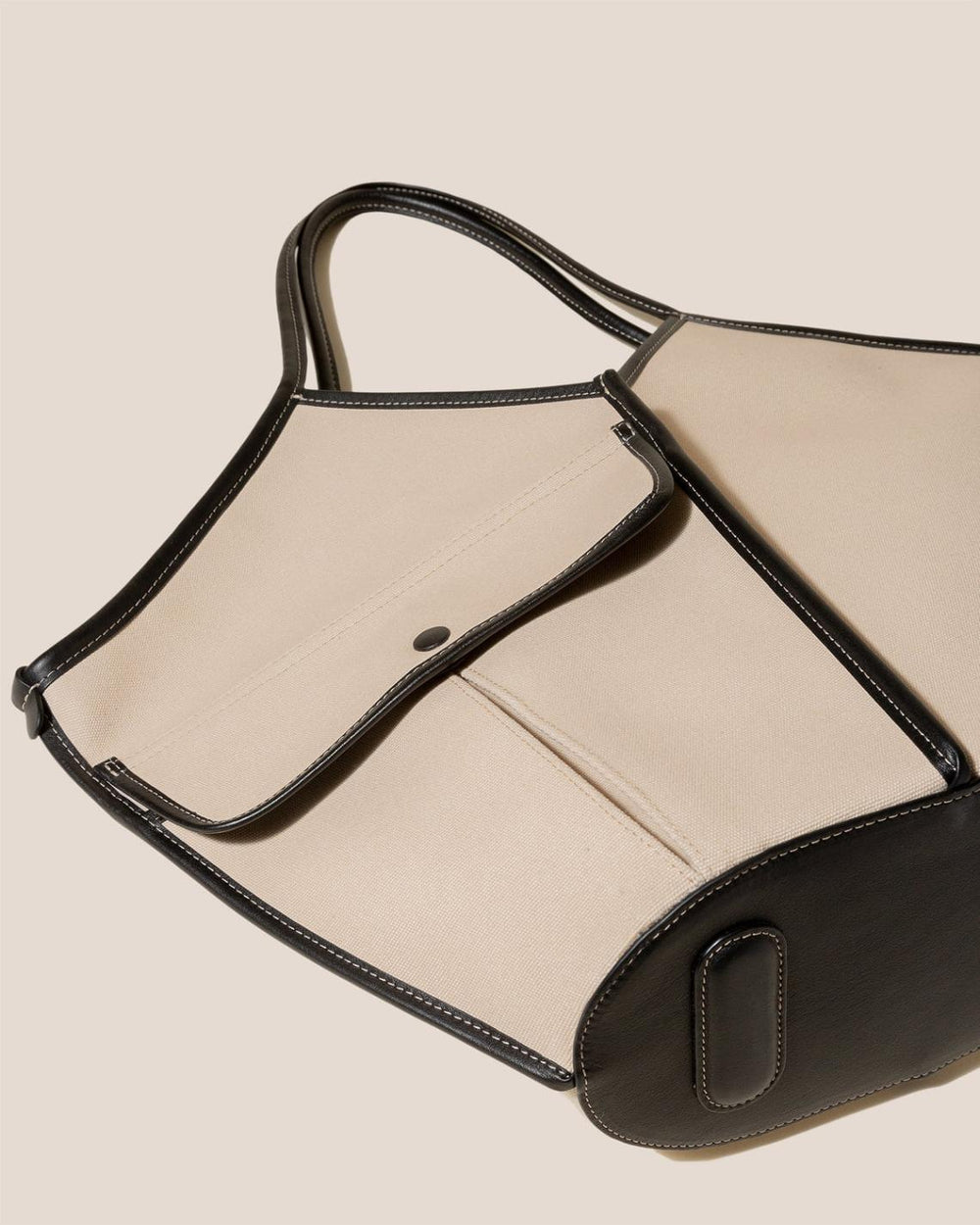 Hereu Shoulder Bags | DUNA - Leather-trimmed Organic Cotton Tote Bag - Women/Men