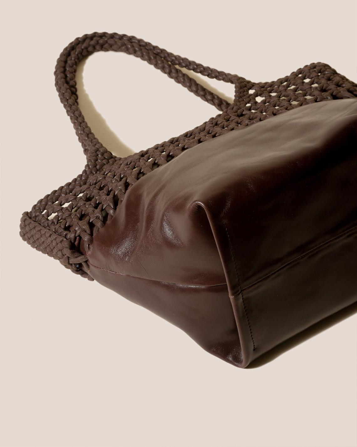 Hereu Shoulder Bags | ELMA - Braided Top Shoulder Bag - Women