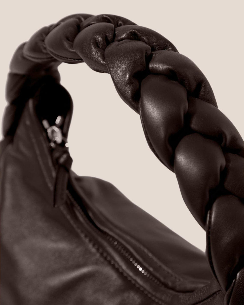 Hereu Shoulder Bags | ESPIGA - Plaited Padded-detail Shoulder Bag - Women