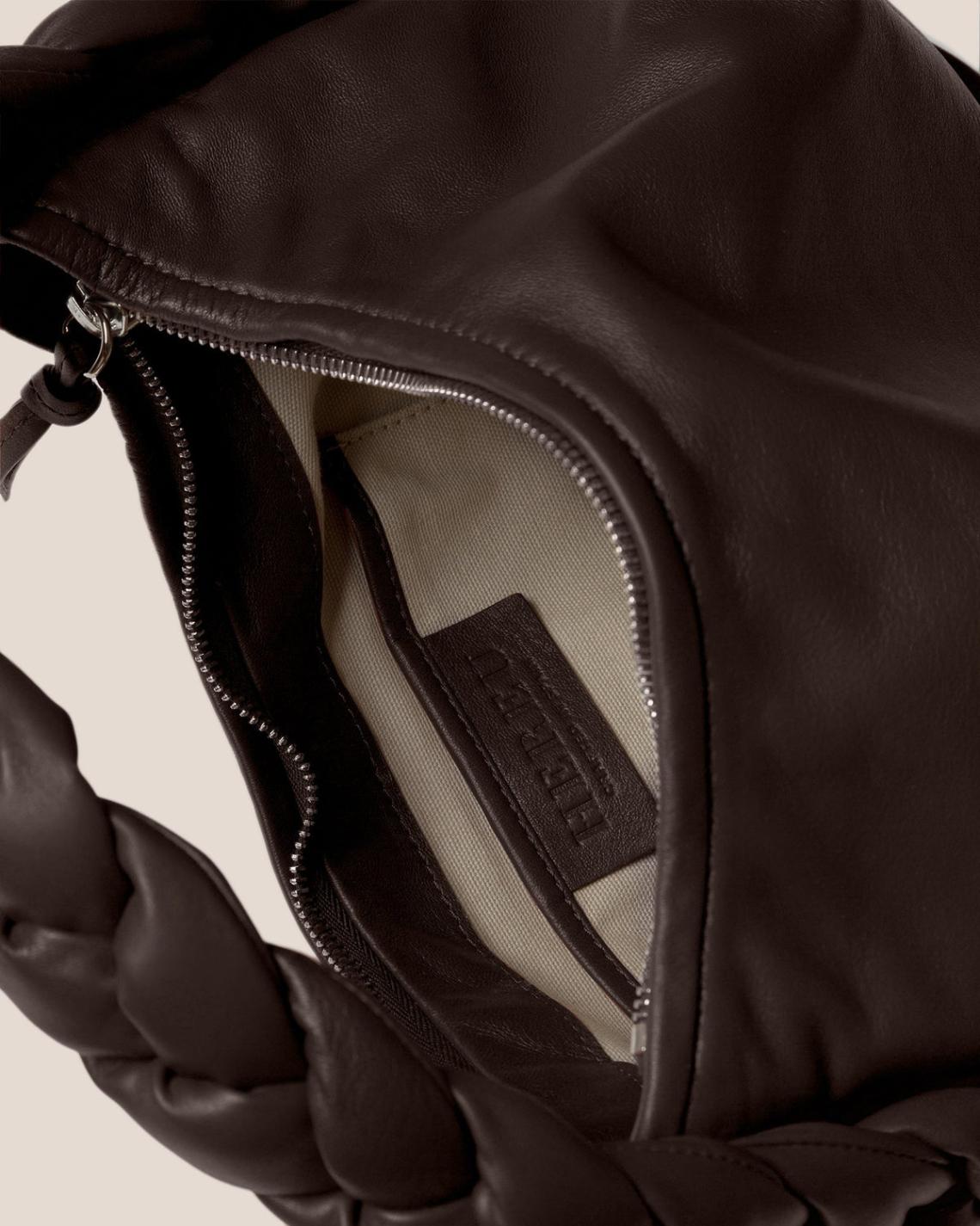 Hereu Shoulder Bags | ESPIGA - Plaited Padded-detail Shoulder Bag - Women