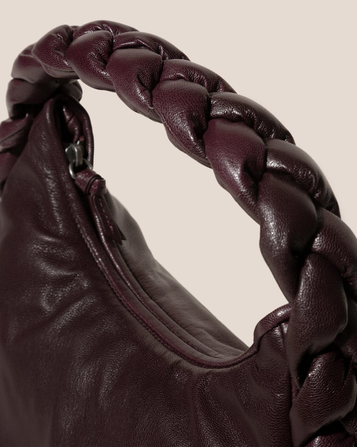 Hereu Shoulder Bags | ESPIGA SHINY - Plaited Padded-detail Shoulder Bag - Women