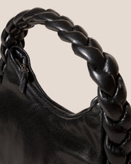 Hereu Shoulder Bags | ESPIGA SHINY - Plaited Padded-detail Shoulder Bag - Women