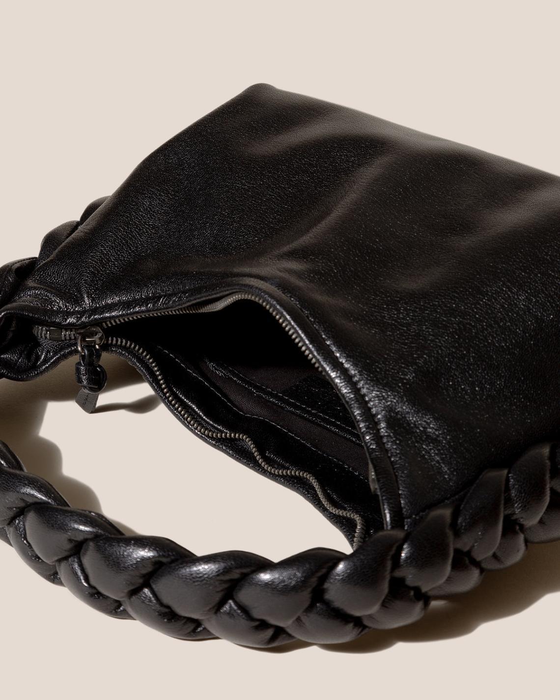 Hereu Shoulder Bags | ESPIGA SHINY - Plaited Padded-detail Shoulder Bag - Women