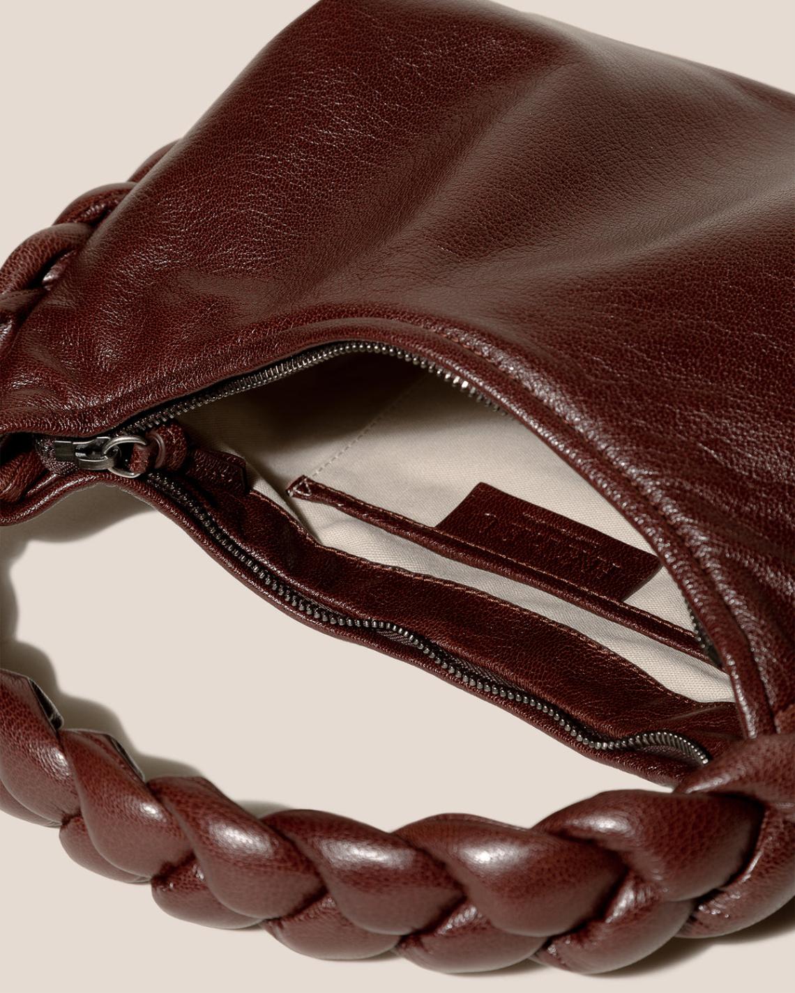 Hereu Shoulder Bags | ESPIGA SHINY - Plaited Padded-detail Shoulder Bag - Women