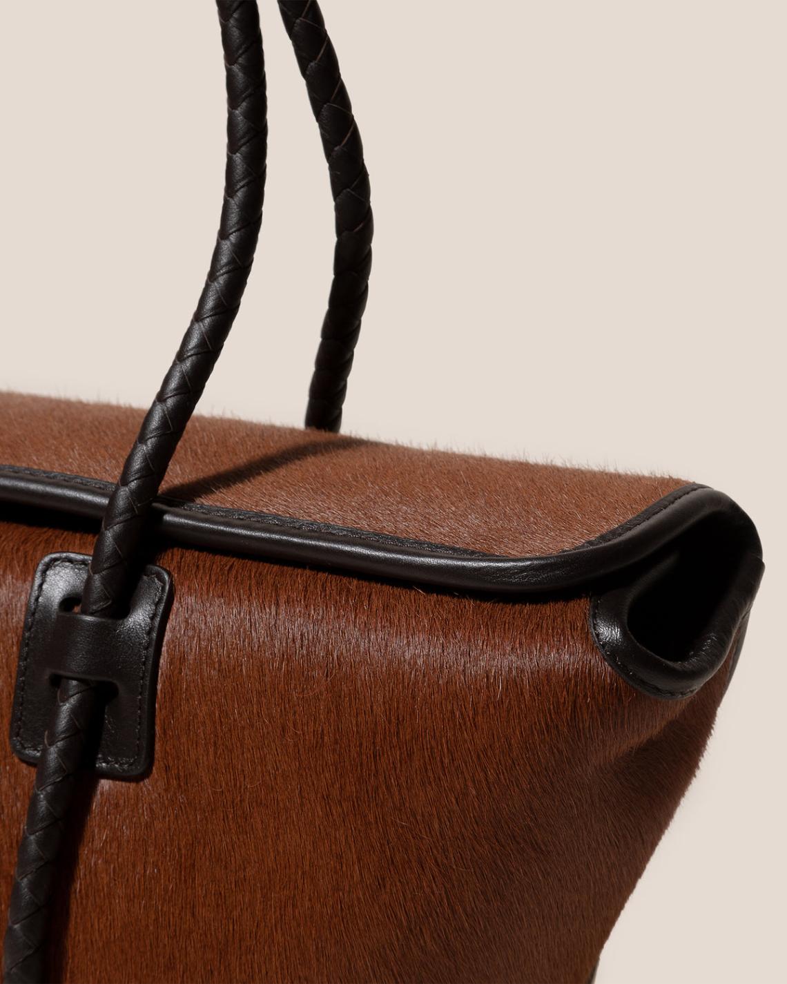 Hereu Shoulder Bags | FORNA CALF HAIR - Leather Framed Shoulder Bag - Women