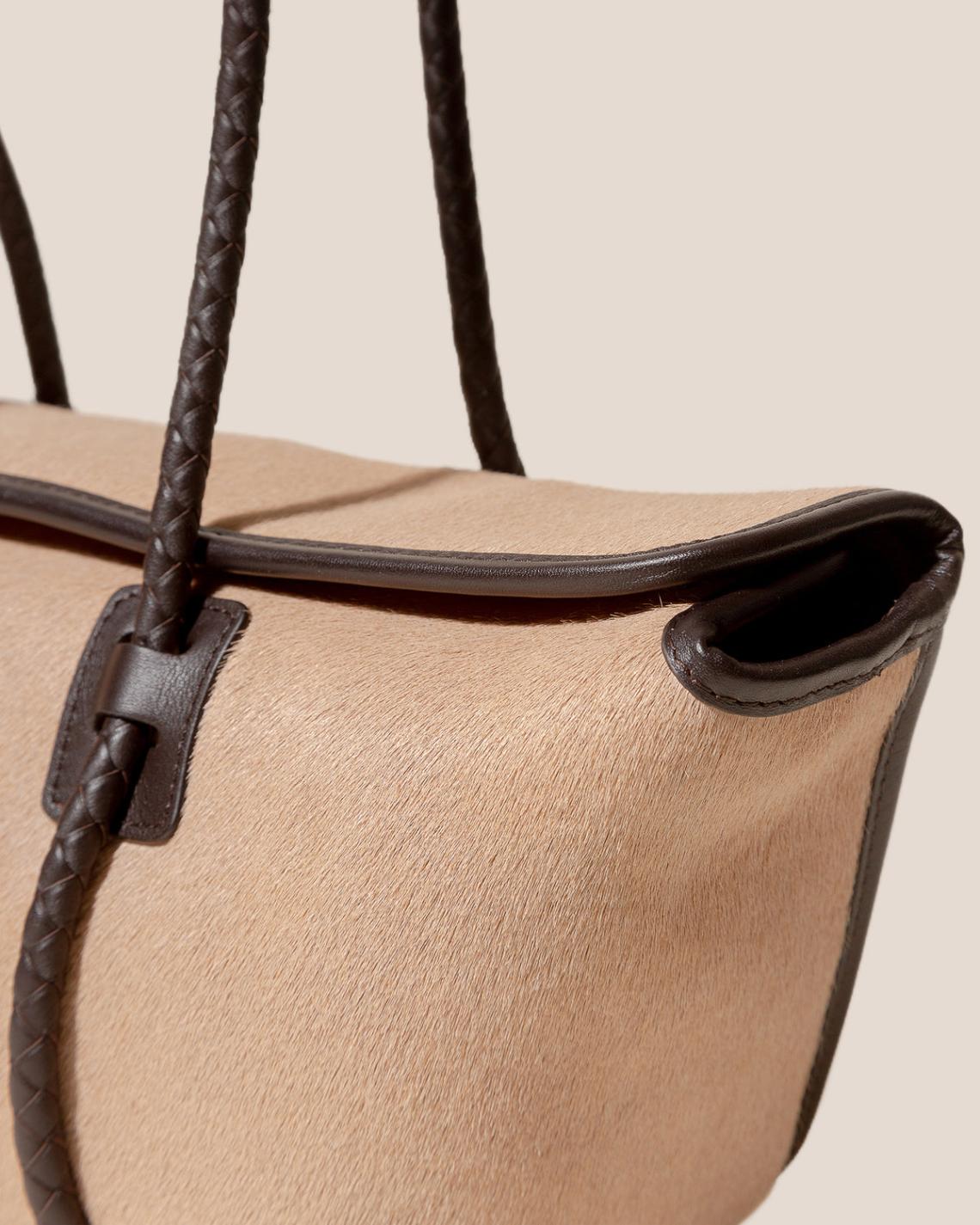 Hereu Shoulder Bags | FORNA CALF HAIR - Leather Framed Shoulder Bag - Women