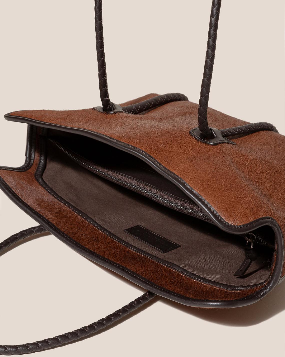 Hereu Shoulder Bags | FORNA CALF HAIR - Leather Framed Shoulder Bag - Women