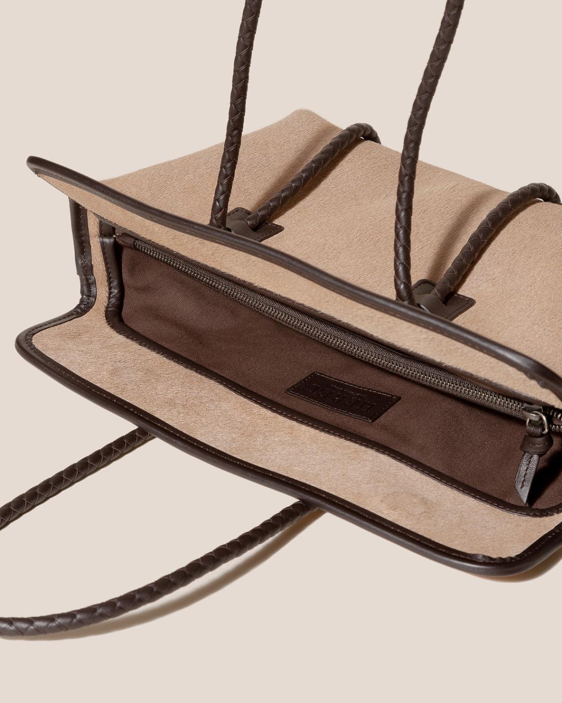 Hereu Shoulder Bags | FORNA CALF HAIR - Leather Framed Shoulder Bag - Women