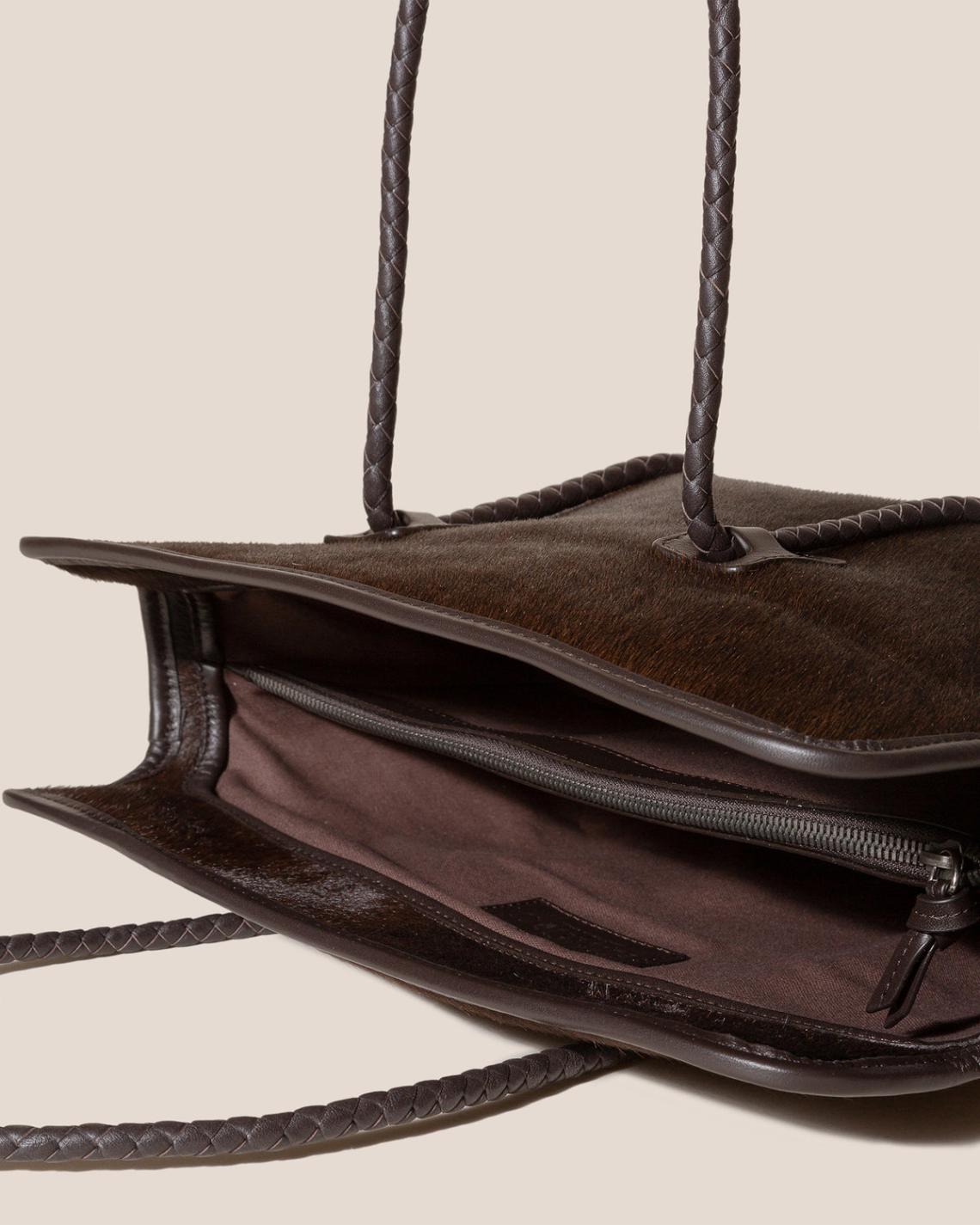 Hereu Shoulder Bags | FORNA CALF HAIR - Leather Framed Shoulder Bag - Women