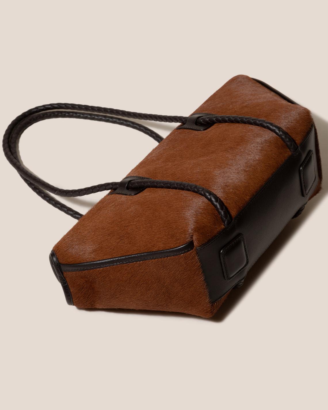 Hereu Shoulder Bags | FORNA CALF HAIR - Leather Framed Shoulder Bag - Women