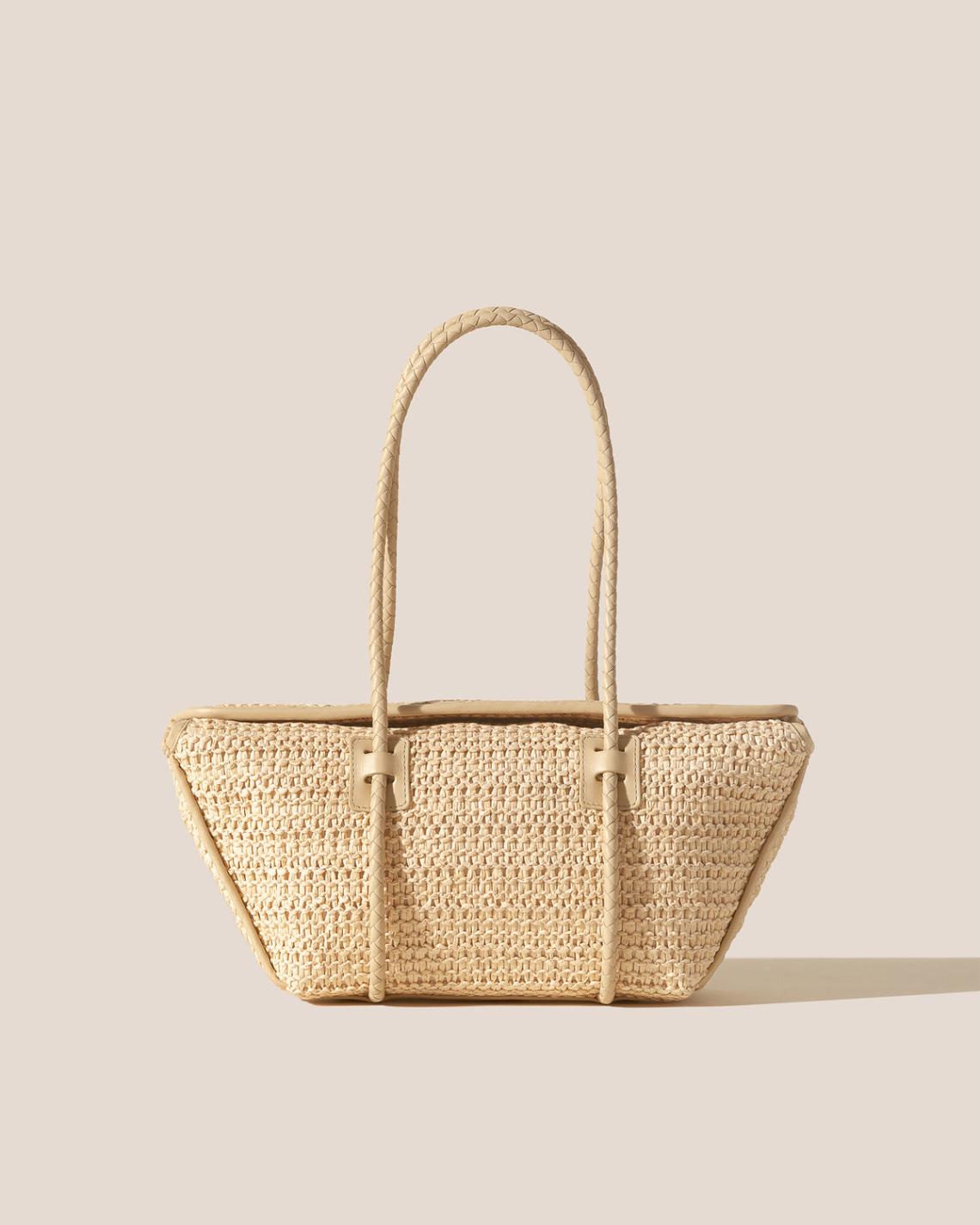 Hereu Shoulder Bags | FORNA RAFFIA - Leather Framed Shoulder Bag - Women