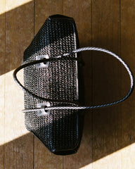 Hereu Shoulder Bags | FORNA RAFFIA - Leather Framed Shoulder Bag - Women