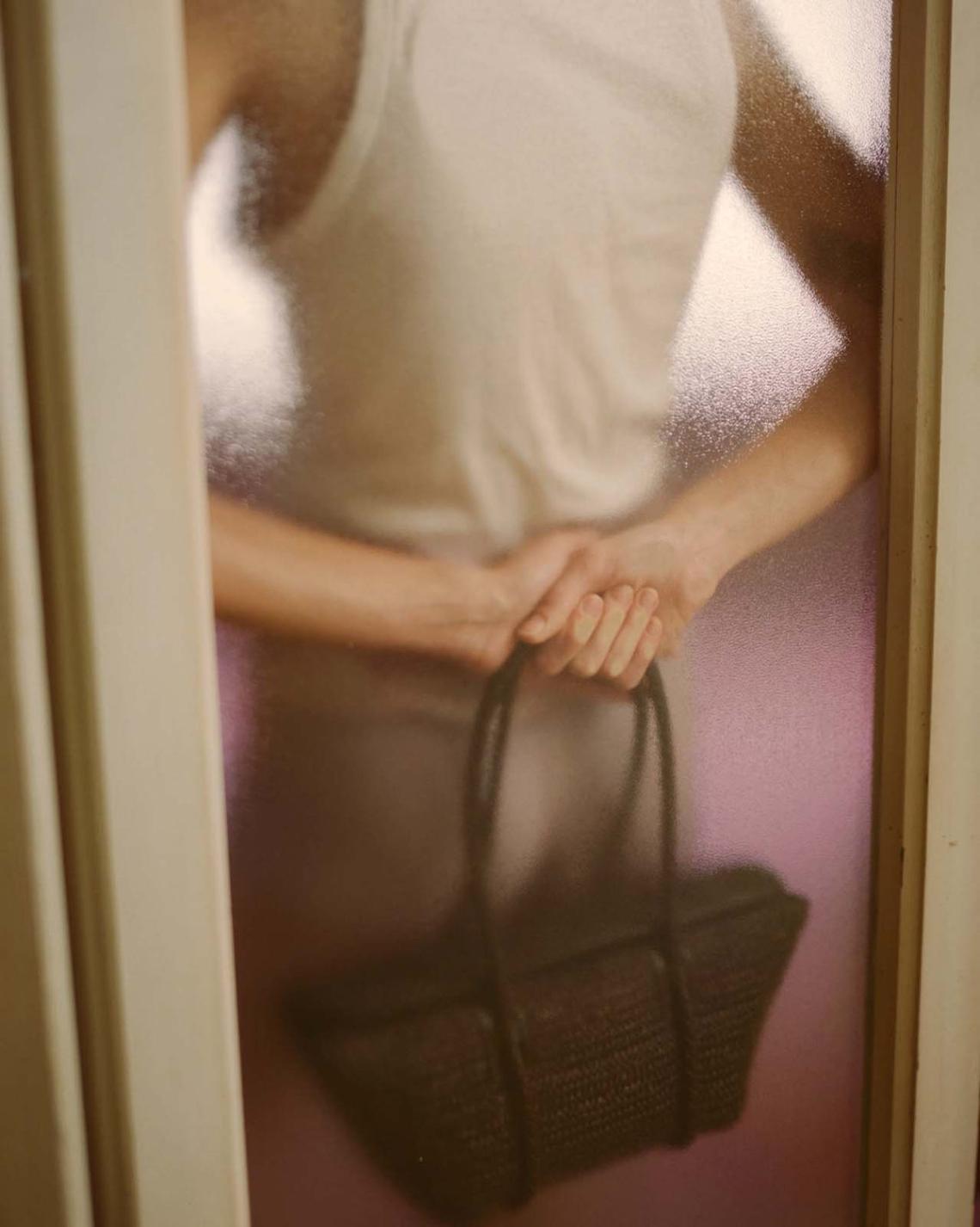 Hereu Shoulder Bags | FORNA RAFFIA - Leather Framed Shoulder Bag - Women