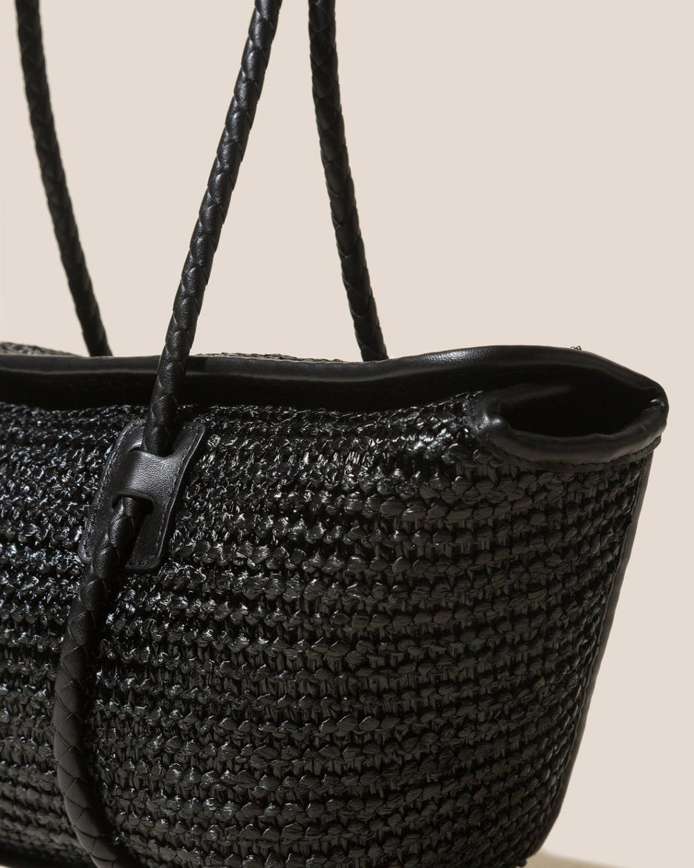 Hereu Shoulder Bags | FORNA RAFFIA - Leather Framed Shoulder Bag - Women