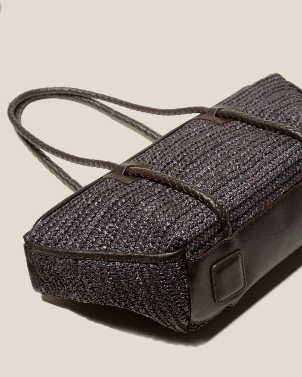 Hereu Shoulder Bags | FORNA RAFFIA - Leather Framed Shoulder Bag - Women