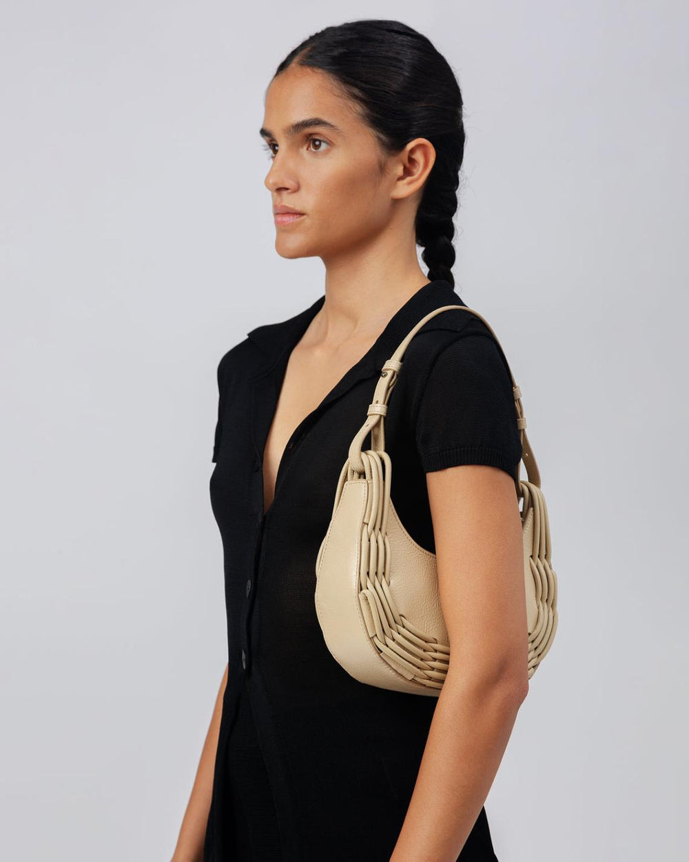 Hereu Shoulder Bags | PINAR SHOULDER - Braided Detail Shoulder Bag - Women