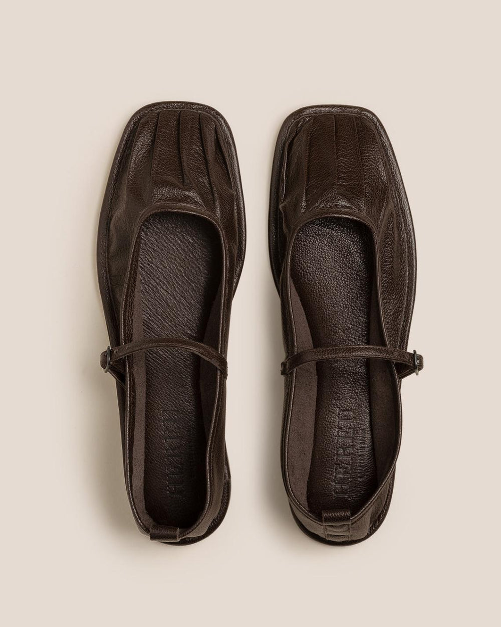 Hereu Soft Shoes | DANSA SUPPLE SHINY - Pleated-Toe Mary Jane Pump - Women