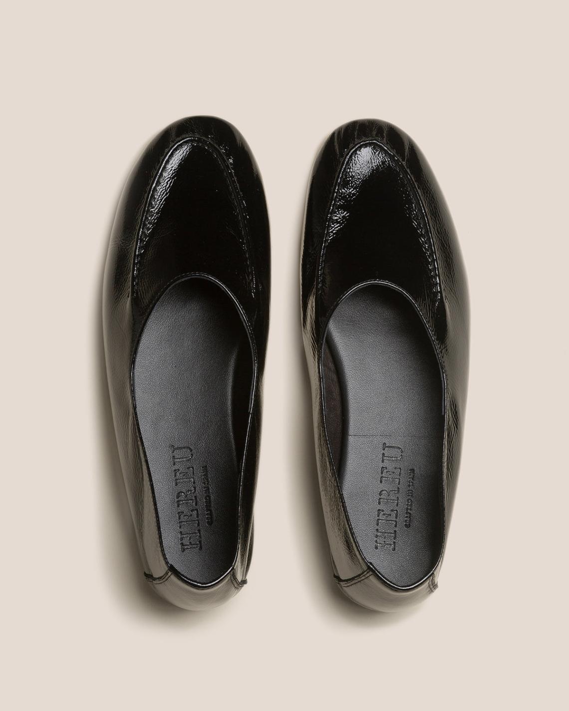 Hereu Soft Shoes | JULIOL CRINKLED GLOSSY - High Cut Deconstructed Loafer - Women