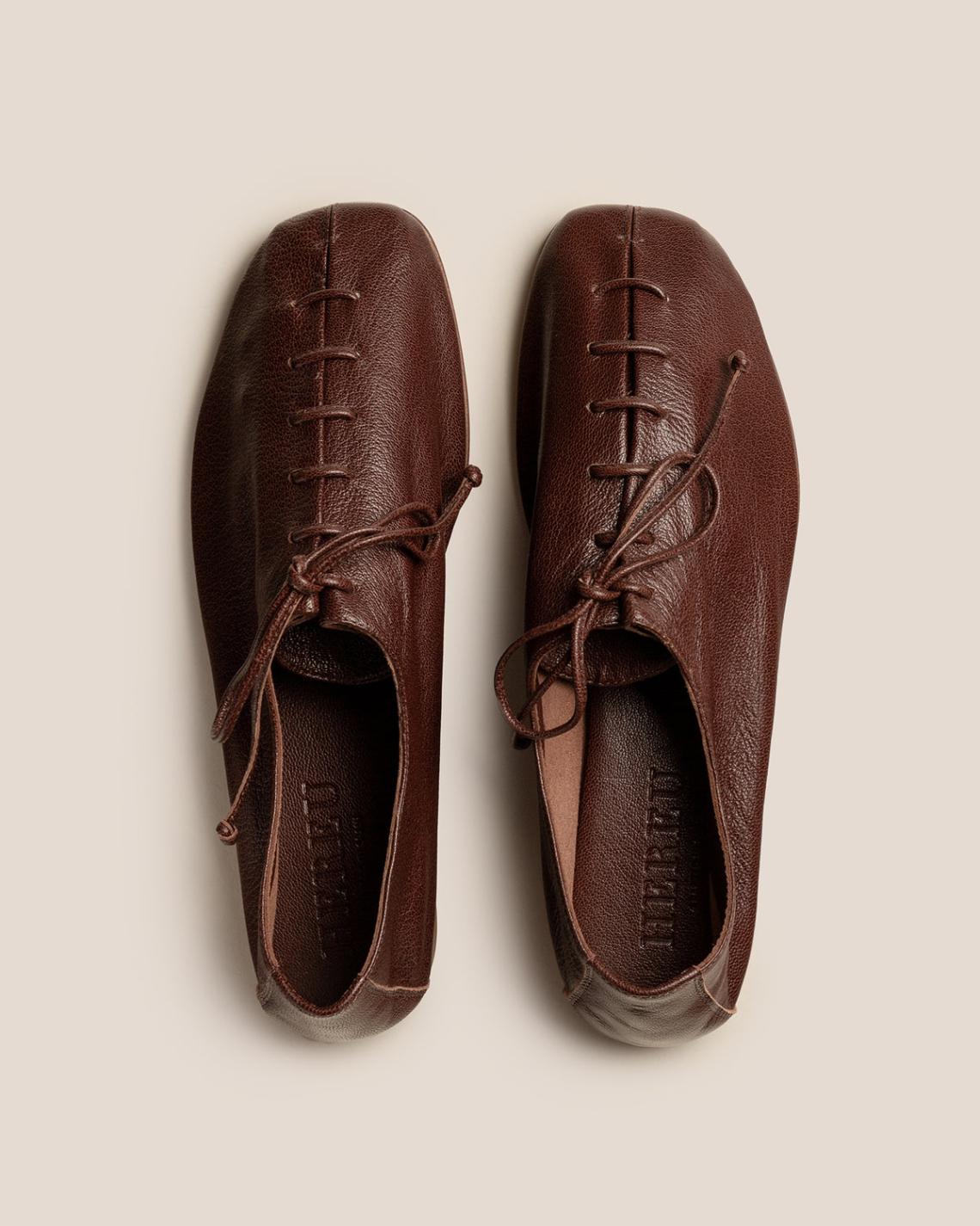 Hereu Soft Shoes | PLEGADA SHINY - Deconstructed Lace-up Shoe - Women
