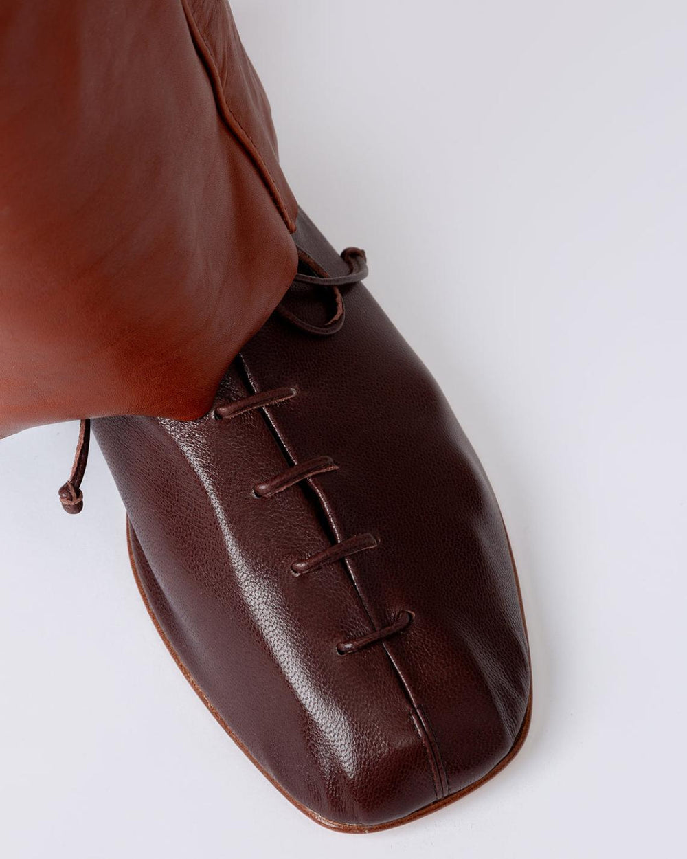 Hereu Soft Shoes | PLEGADA SHINY - Deconstructed Lace-up Shoe - Women