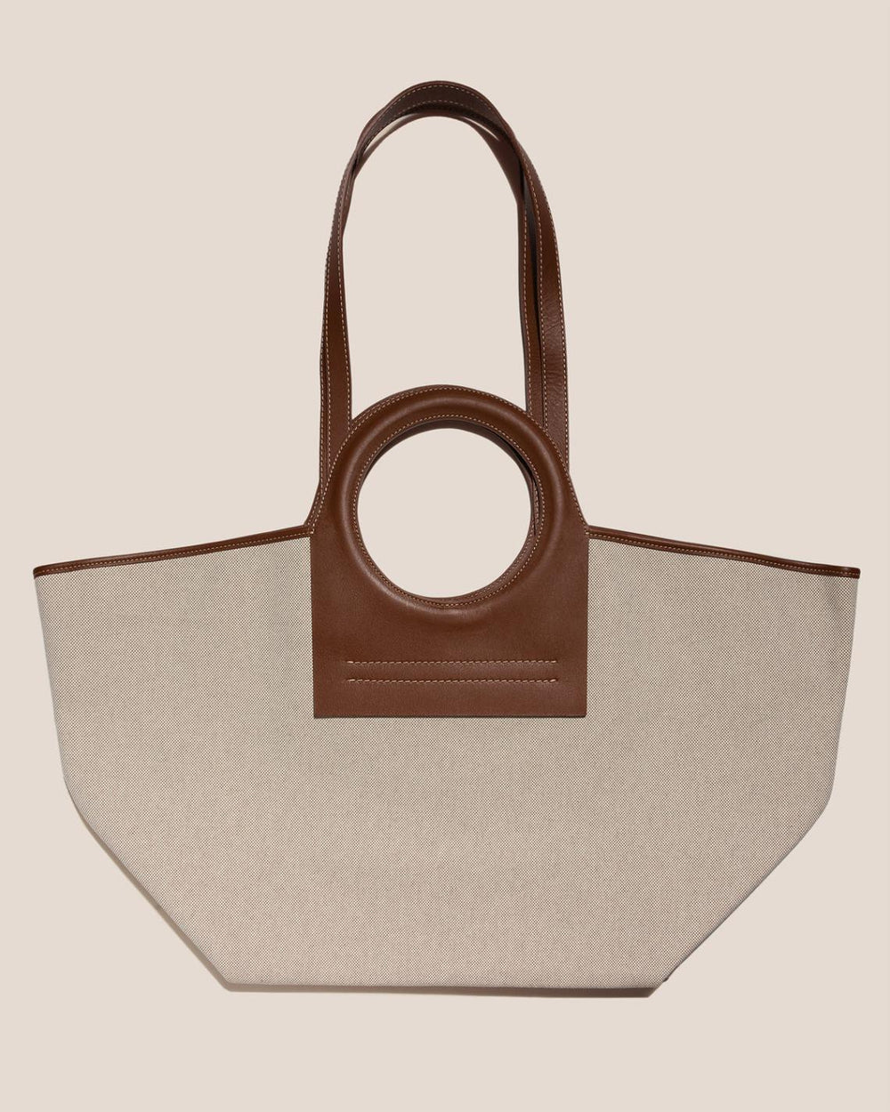 Hereu Tote Bags | CALA L - Leather-trimmed Canvas Tote Bag - Women/Men