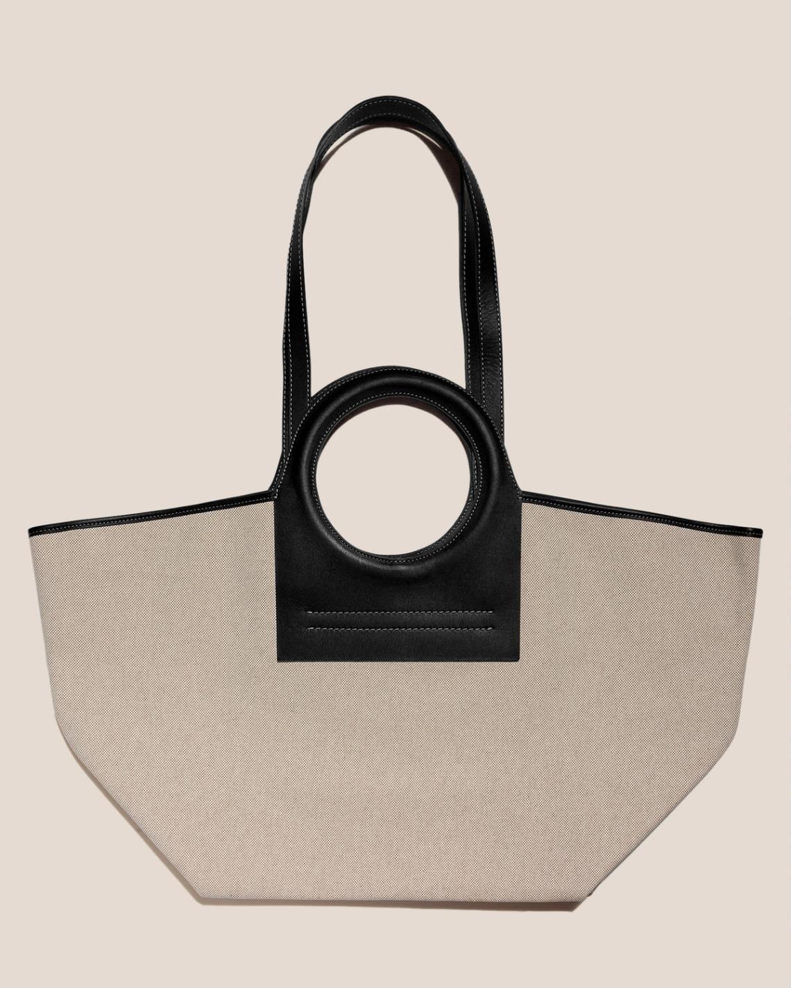 Hereu Tote Bags | CALA L - Leather-trimmed Canvas Tote Bag - Women/Men