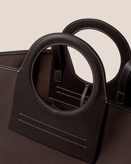 Hereu Tote Bags | CALA L - Leather-trimmed Canvas Tote Bag - Women/Men