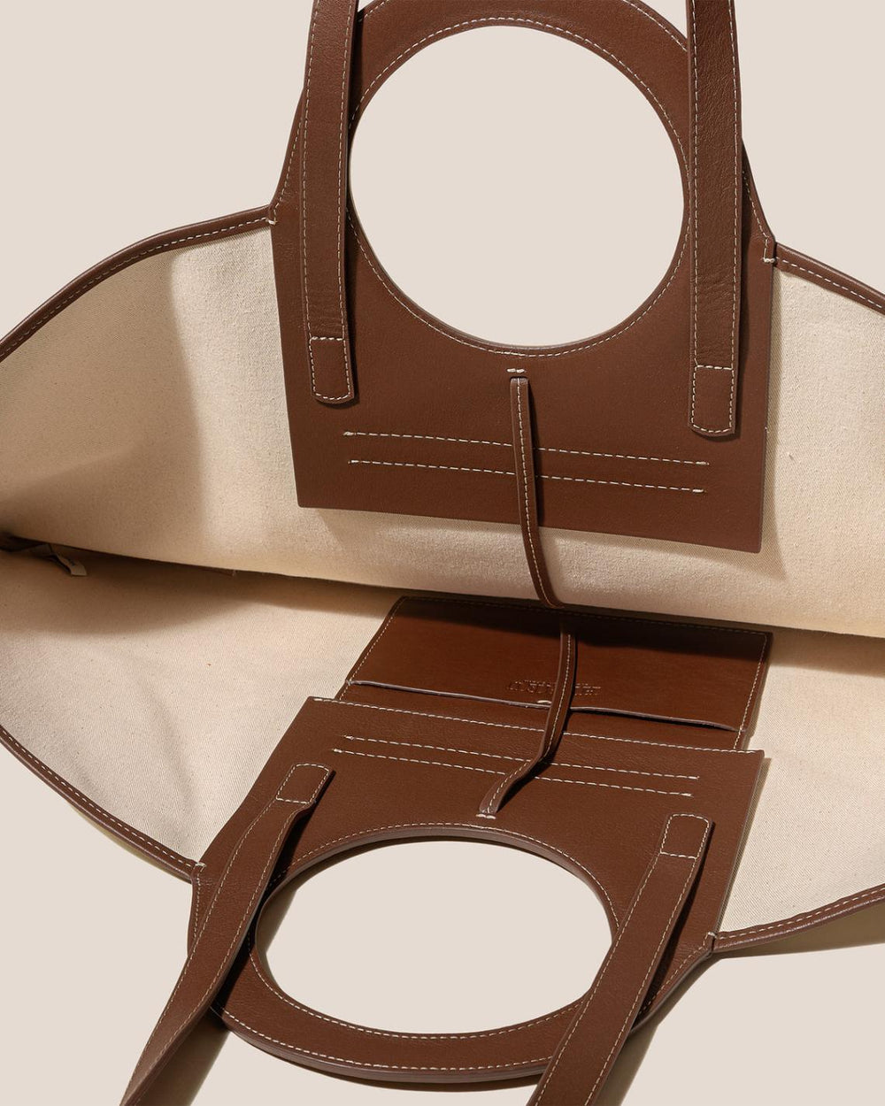 Hereu Tote Bags | CALA L - Leather-trimmed Canvas Tote Bag - Women/Men