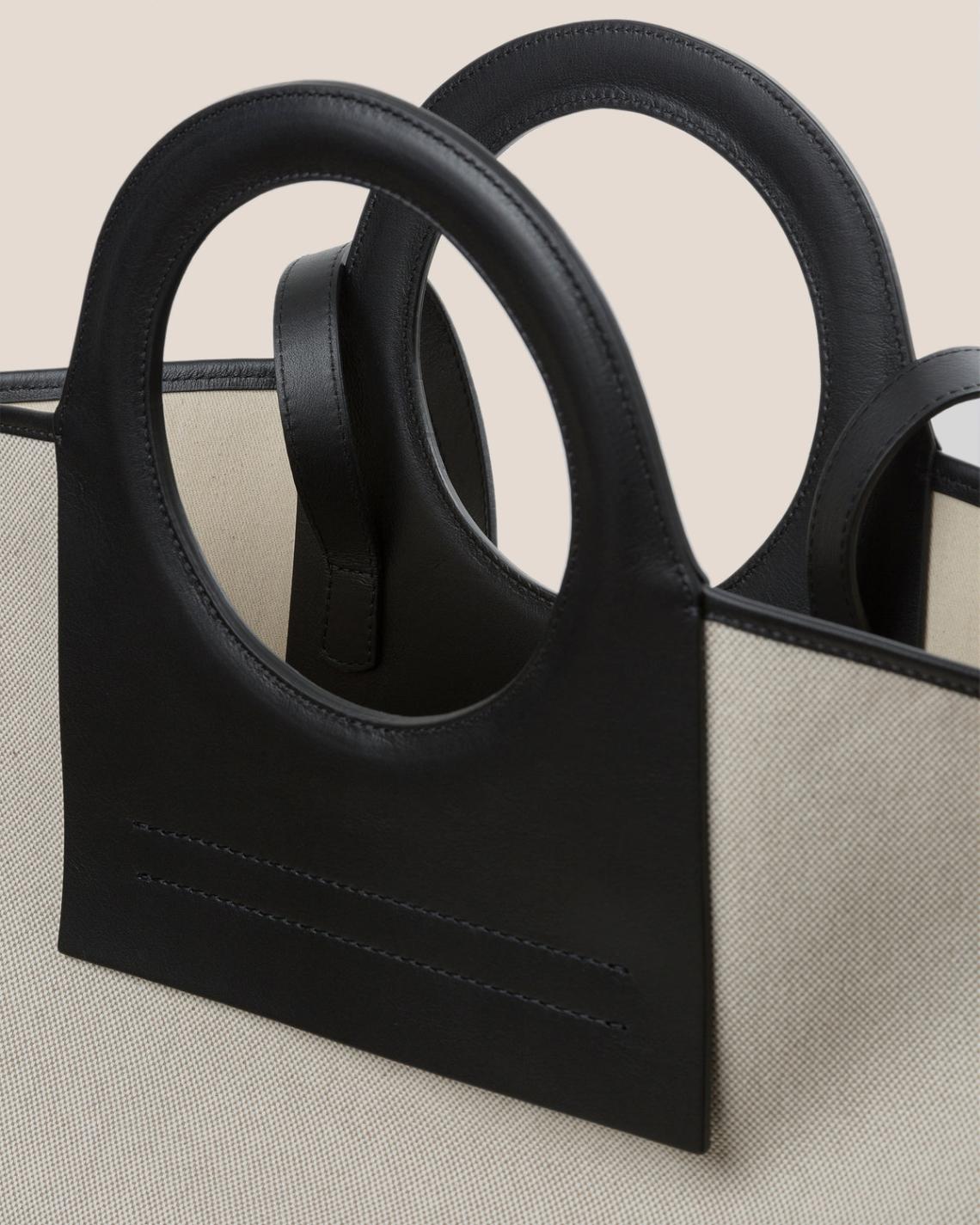 Hereu Tote Bags | CALA L - Leather-trimmed Canvas Tote Bag - Women/Men