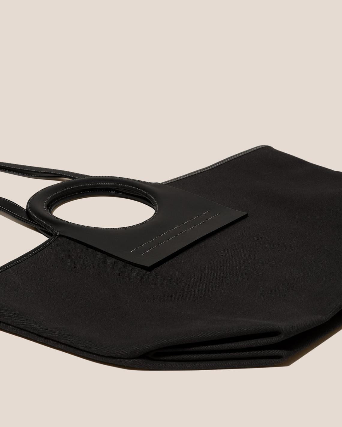 Hereu Tote Bags | CALA L - Leather-trimmed Canvas Tote Bag - Women/Men