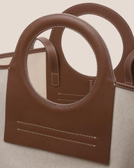 Hereu Tote Bags | CALA L - Leather-trimmed Canvas Tote Bag - Women/Men