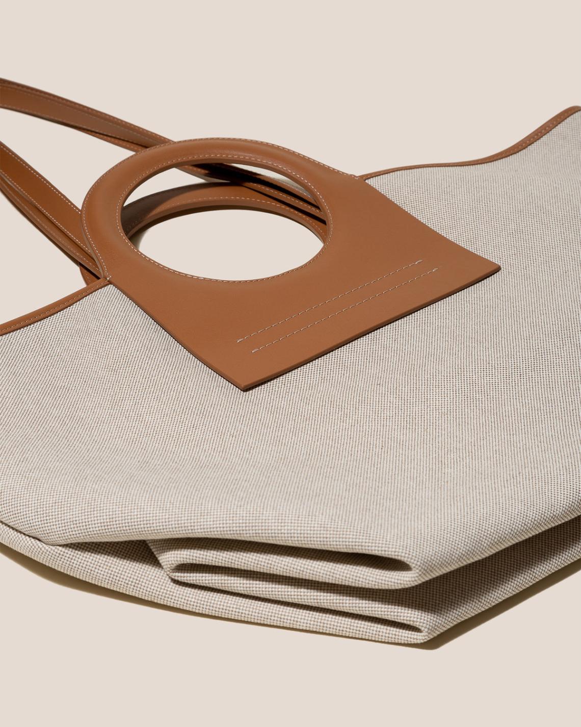 Hereu Tote Bags | CALA L - Leather-trimmed Canvas Tote Bag - Women/Men