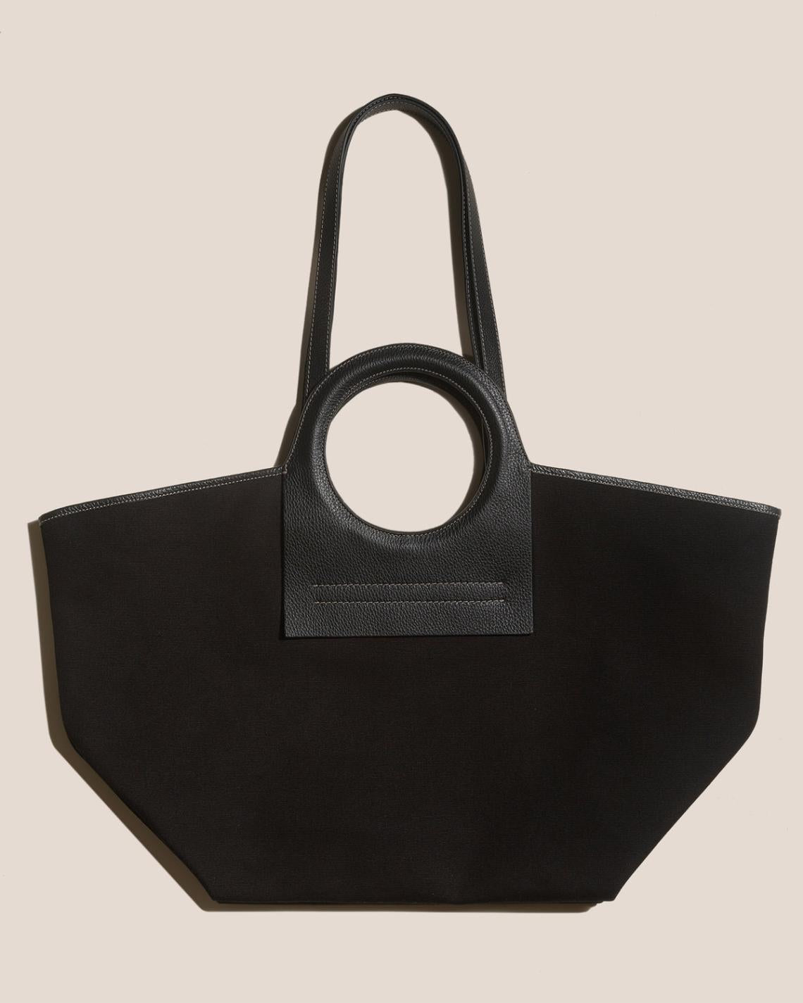 Hereu Tote Bags | CALA L - Leather-trimmed Canvas Tote Bag - Women/Men