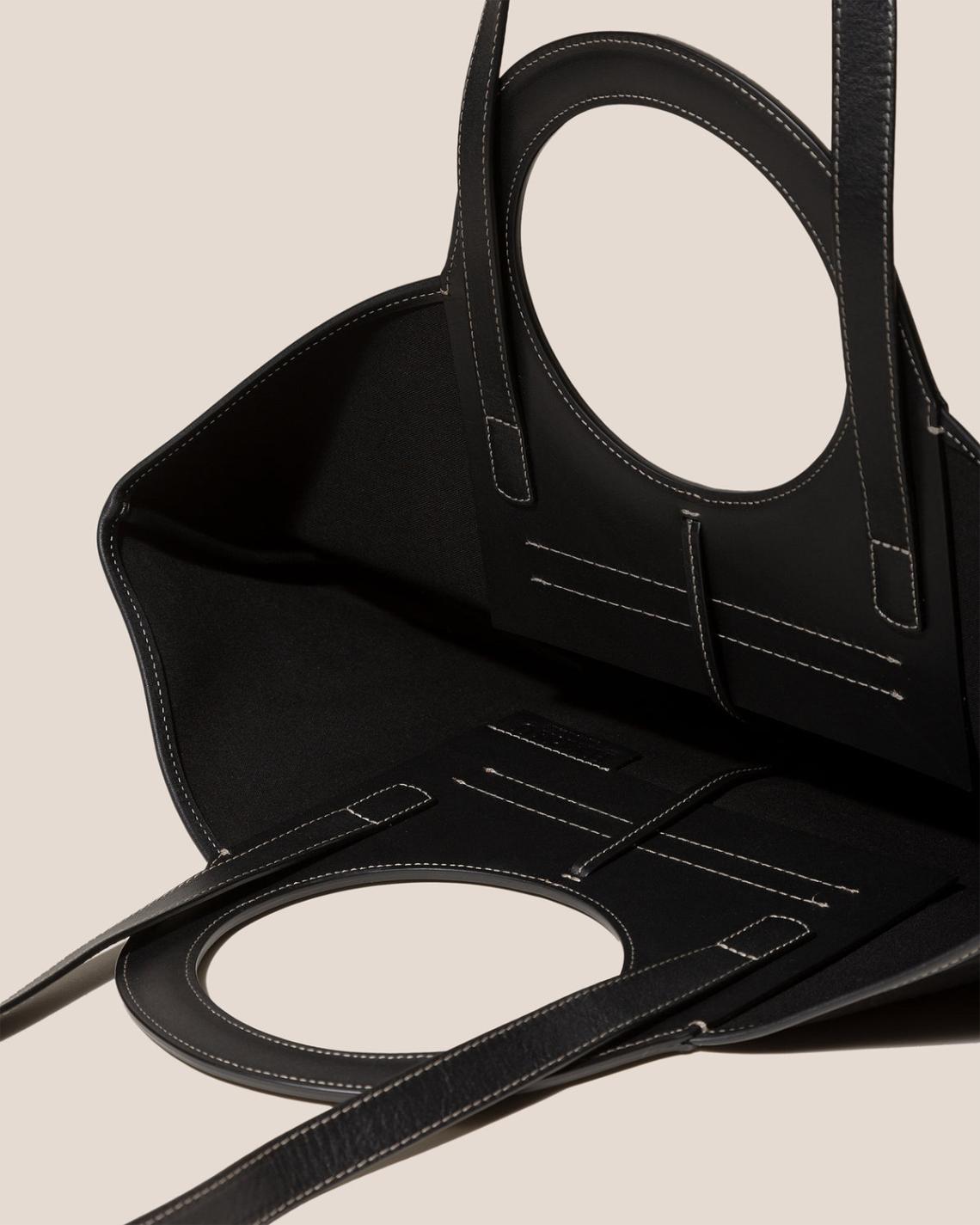 Hereu Tote Bags | CALA S - Leather-trimmed Canvas Tote Bag - Women/Men