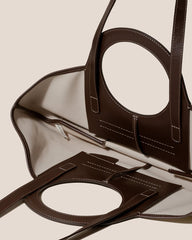 Hereu Tote Bags | CALA S - Leather-trimmed Canvas Tote Bag - Women/Men