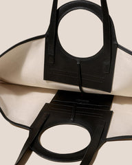 Hereu Tote Bags | CALA S - Leather-trimmed Canvas Tote Bag - Women/Men
