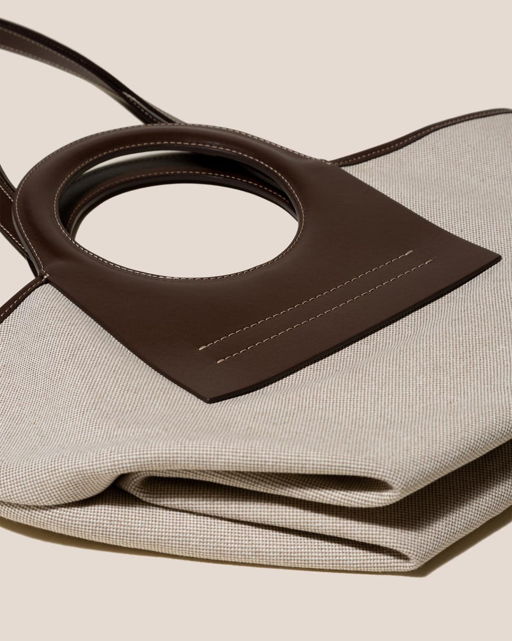 Hereu Tote Bags | CALA S - Leather-trimmed Canvas Tote Bag - Women/Men
