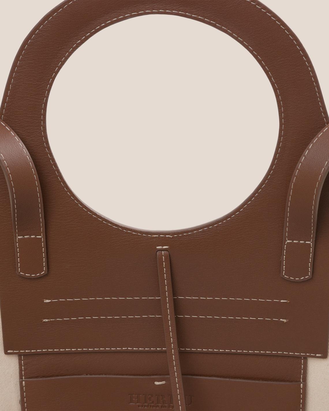 Hereu Tote Bags | CALA S - Leather-trimmed Canvas Tote Bag - Women/Men