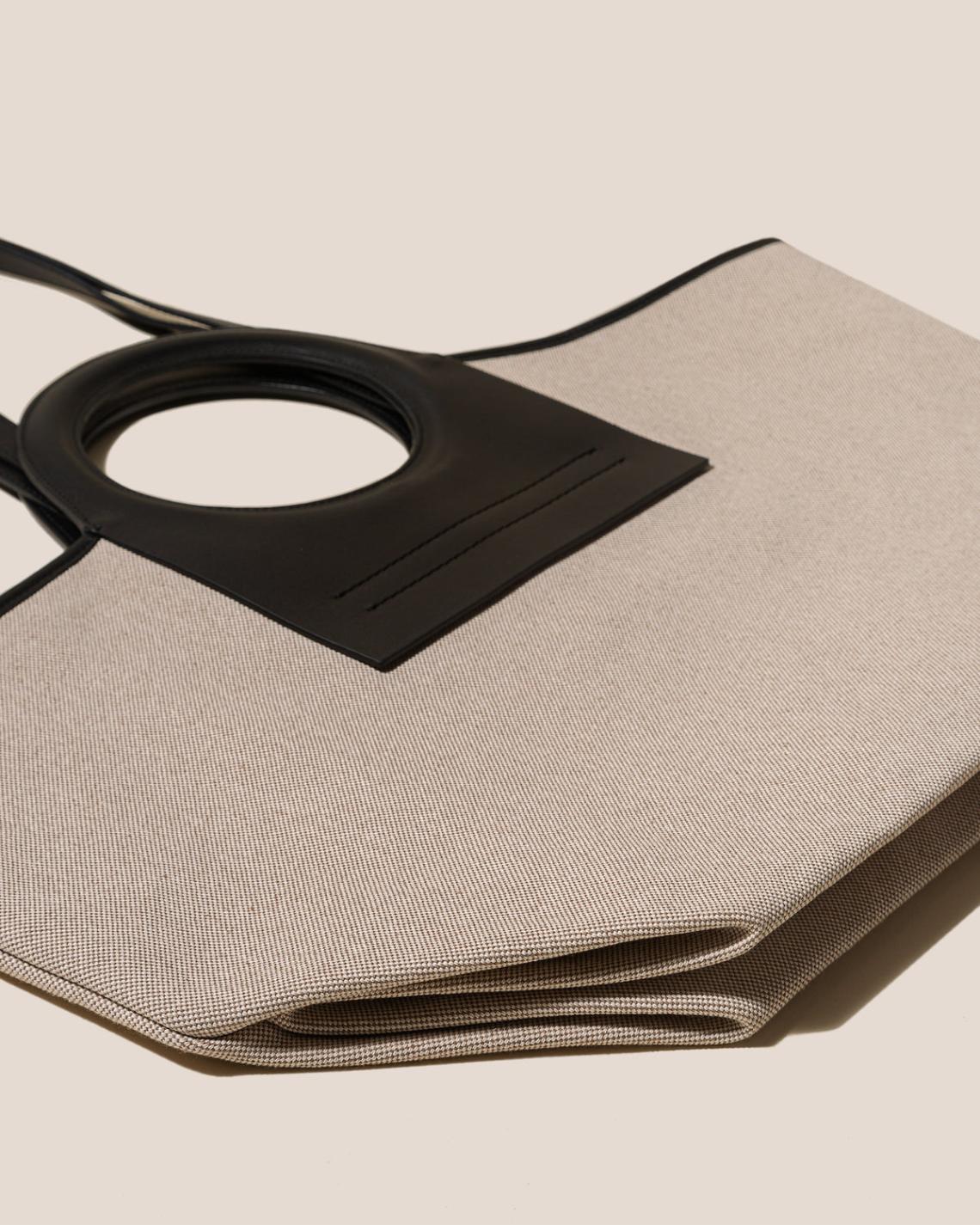 Hereu Tote Bags | CALA S - Leather-trimmed Canvas Tote Bag - Women/Men
