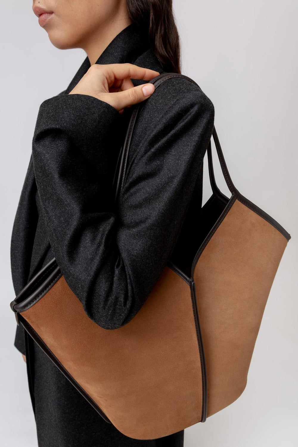 Hereu Tote Bags | CALELLA SUEDE - Calf Suede Tote Bag - Men/Women