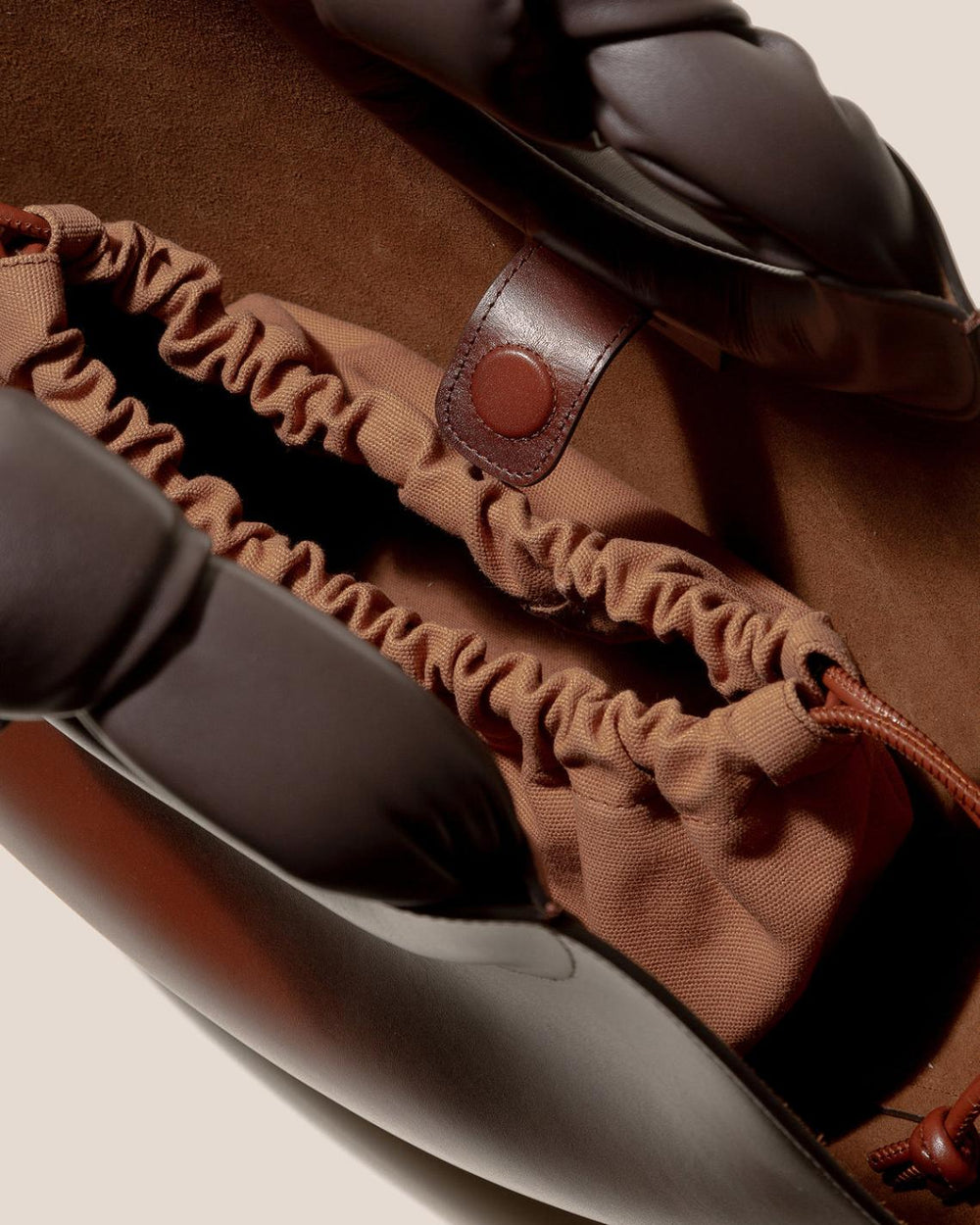 Hereu Tote Bags | CASTELL AIRBRUSHED - Knotted-handle Leather Tote Bag - Women