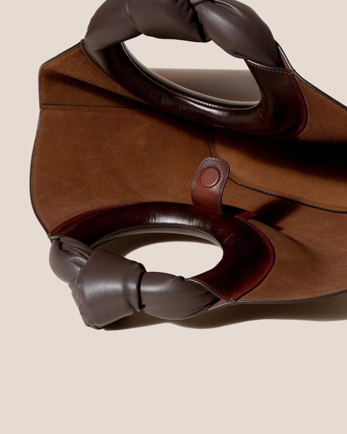 Hereu Tote Bags | CASTELL AIRBRUSHED - Knotted-handle Leather Tote Bag - Women