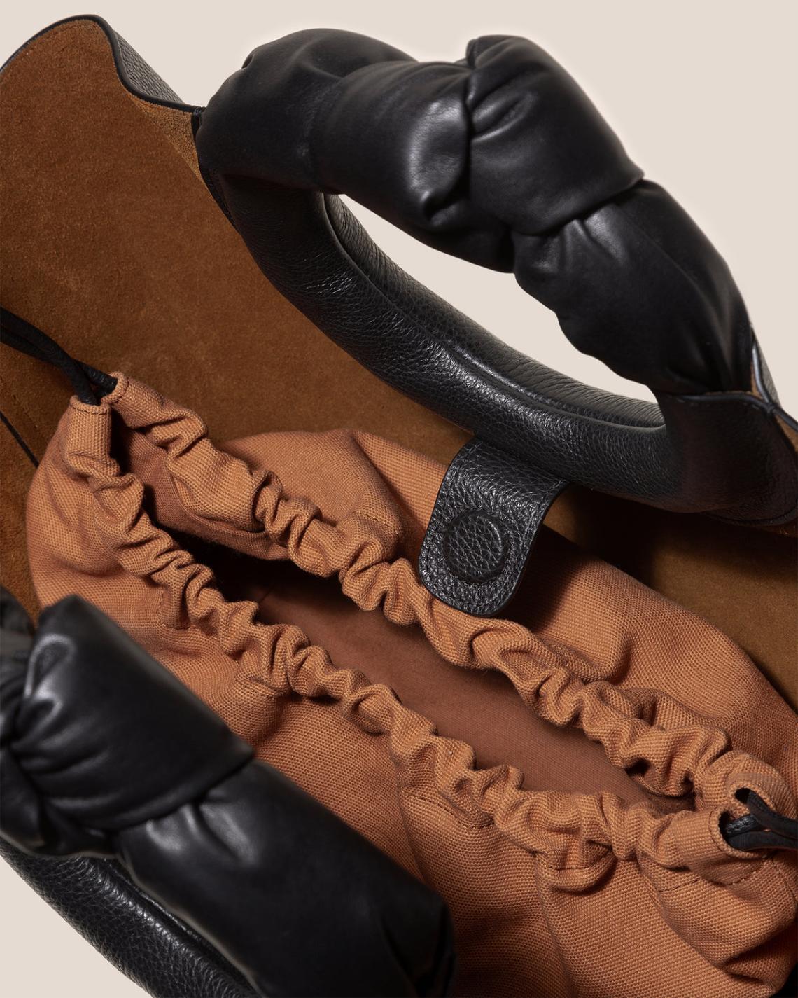 Hereu Tote Bags | CASTELL GRAINY - Knotted-handle Leather Tote Bag - Women