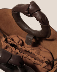 Hereu Tote Bags | CASTELL GRAINY - Knotted-handle Leather Tote Bag - Women