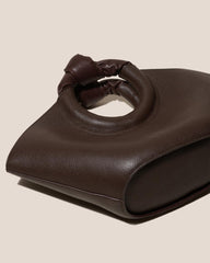 Hereu Tote Bags | CASTELL GRAINY - Knotted-handle Leather Tote Bag - Women