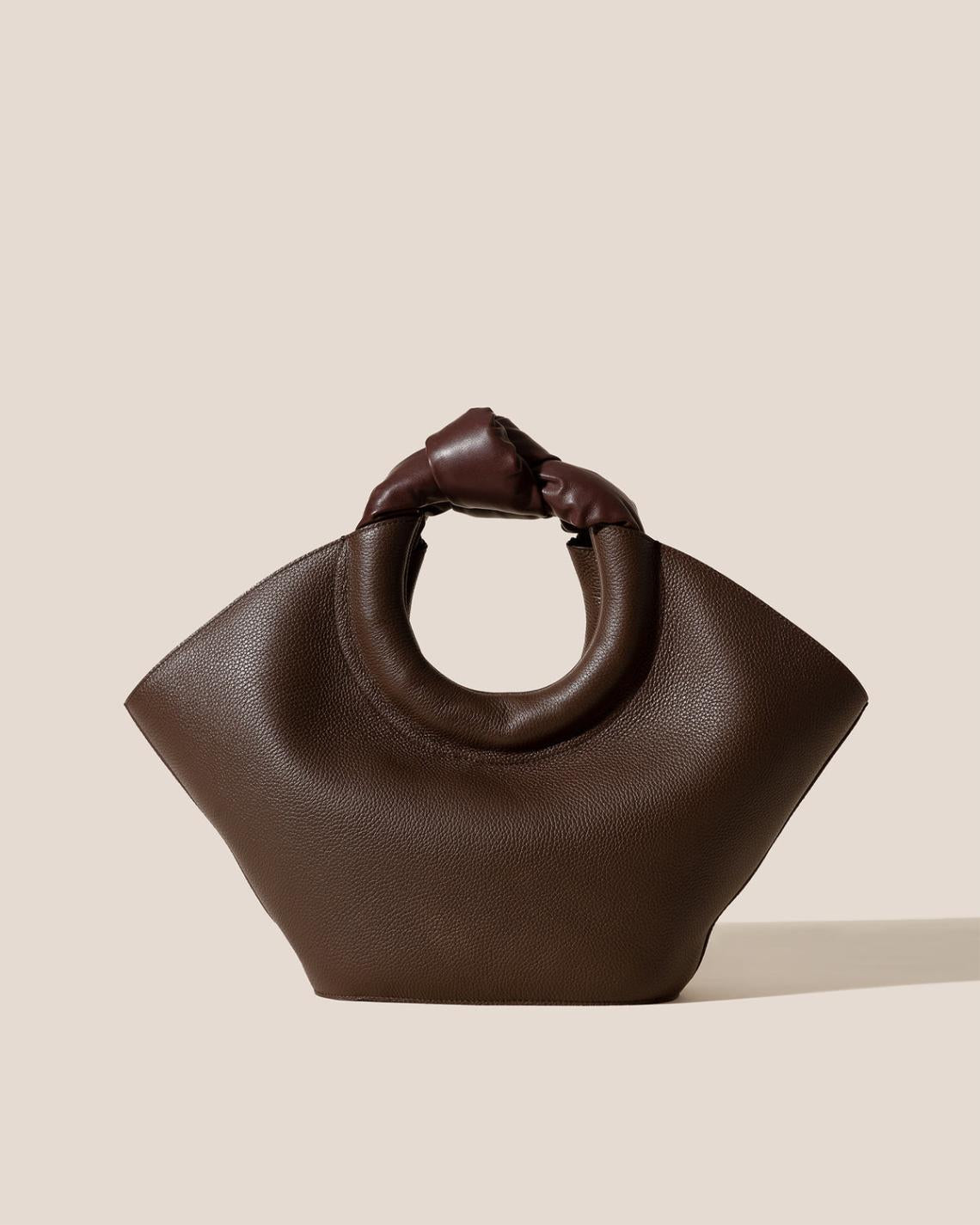 Hereu Tote Bags | CASTELL GRAINY - Knotted-handle Leather Tote Bag - Women
